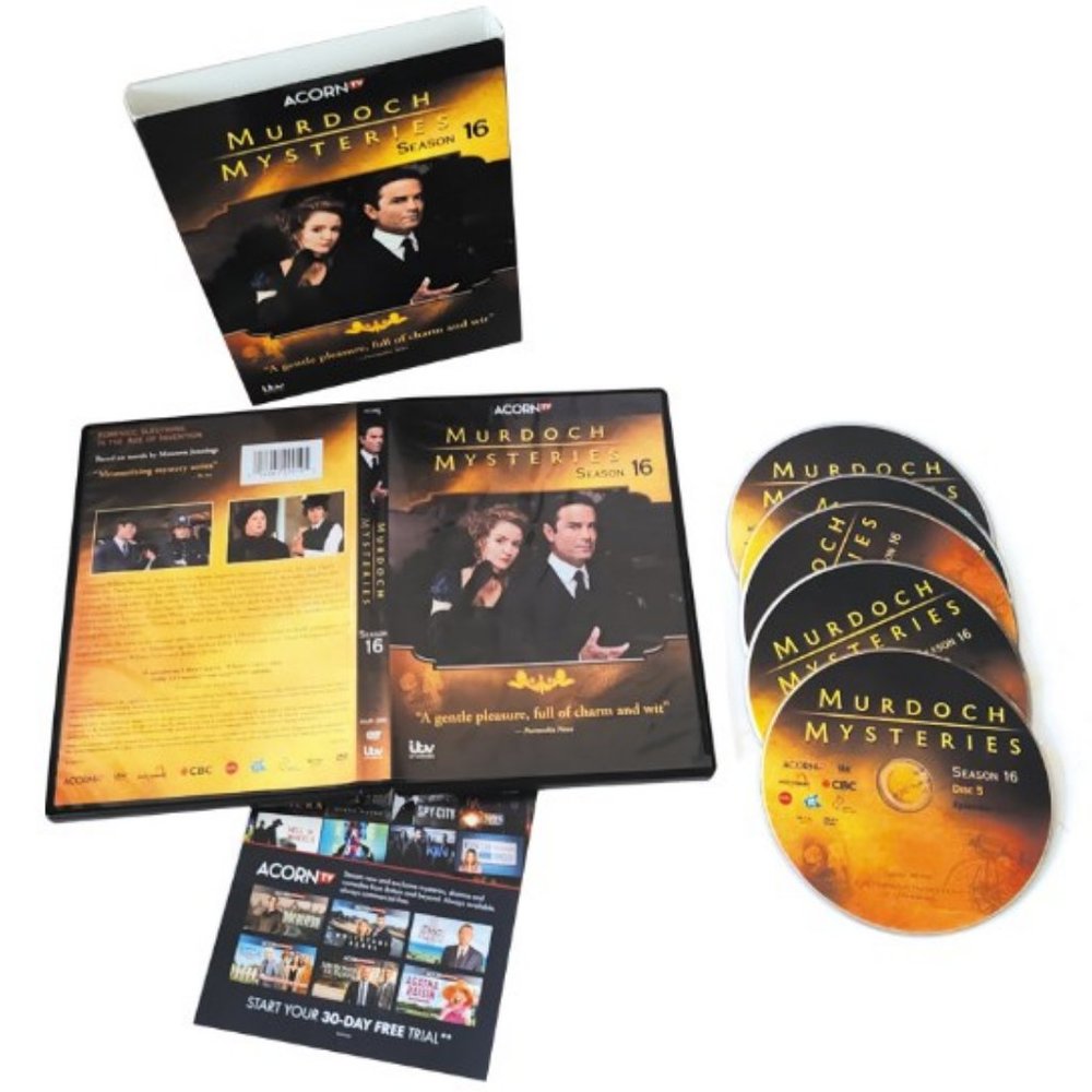 Murdoch Mysteries The Complete season 16 DVD New & Sealed Region 1 US